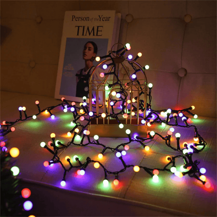 Lisslune | LumiGlow LED Outdoor String Lights – Weatherproof Decorative Light String with 8 Modes