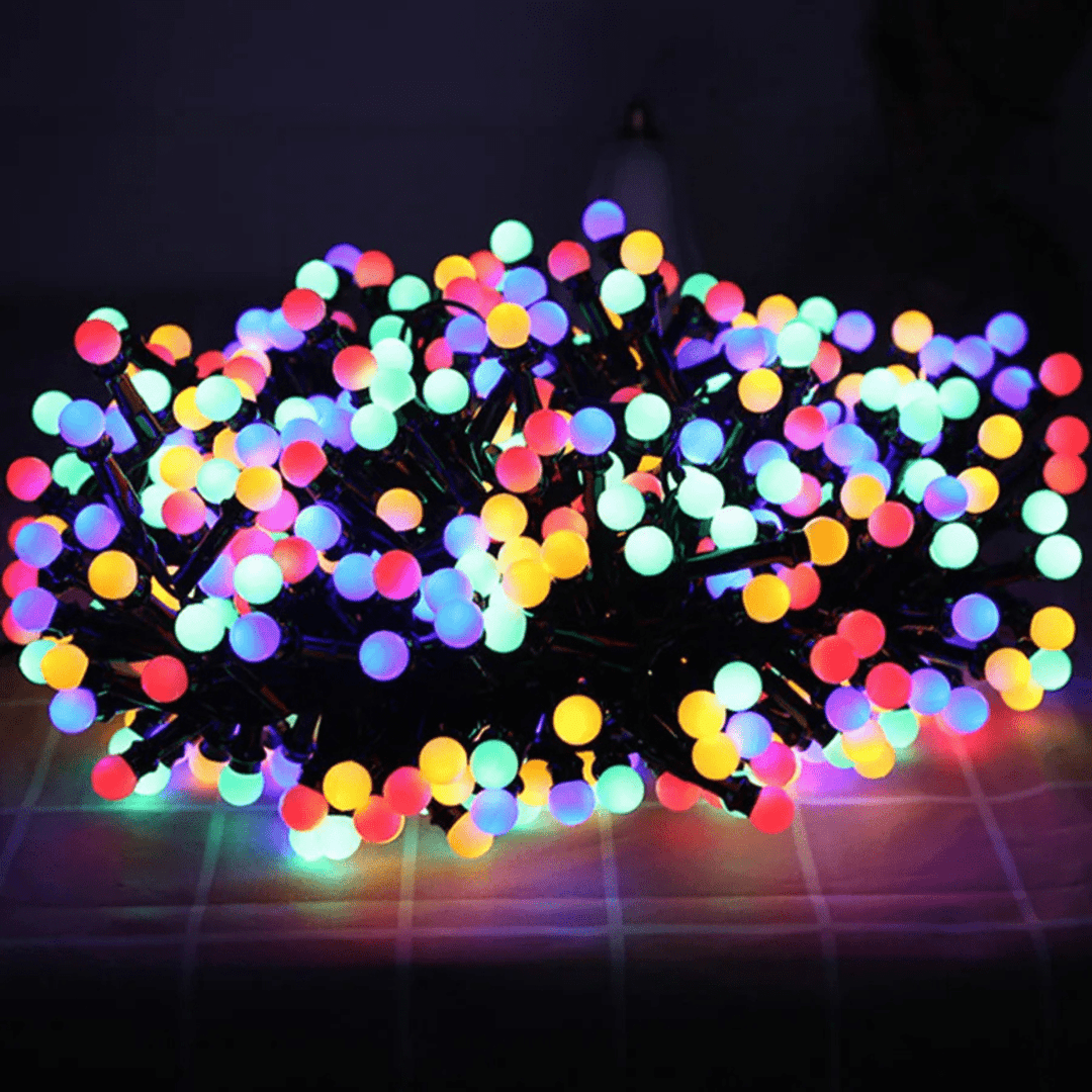 Lisslune | LED Outdoor Light String with 8 Modes & Waterproof IP68 Design