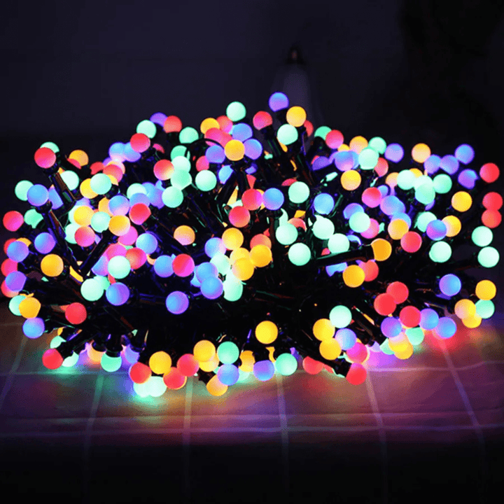 Lisslune | LED Outdoor Light String with 8 Modes & Waterproof IP68 Design