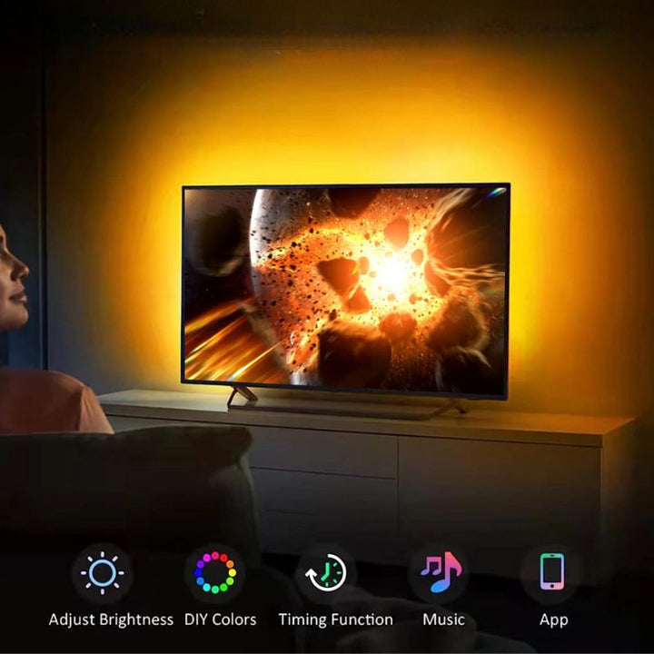Lisslune | Smart LED Light Strips For TV with HDMI Sync Box