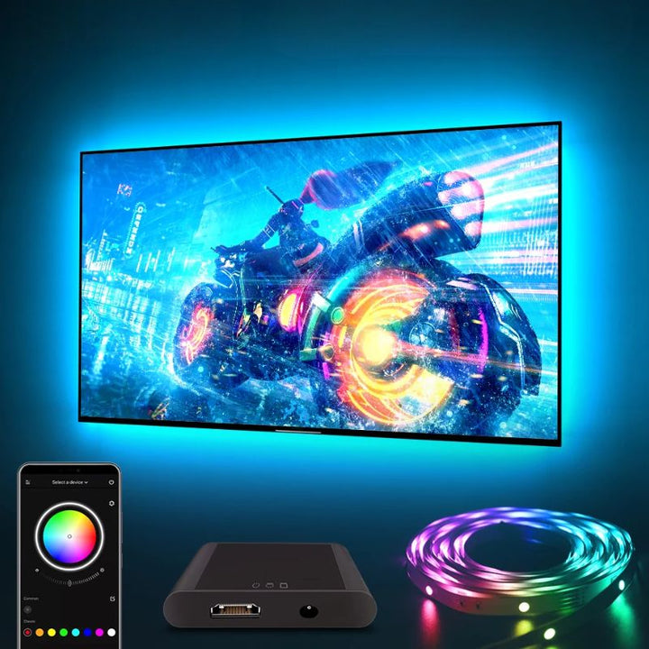 Lisslune | Smart LED Light Strips For TV with HDMI Sync Box