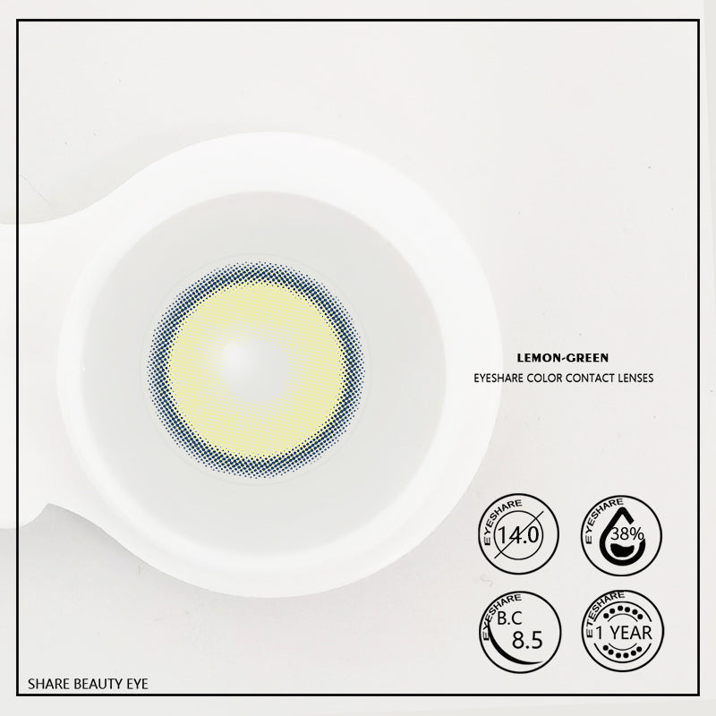 Rynx Lemon Green 14.2mm 1 Pair | 1 Year