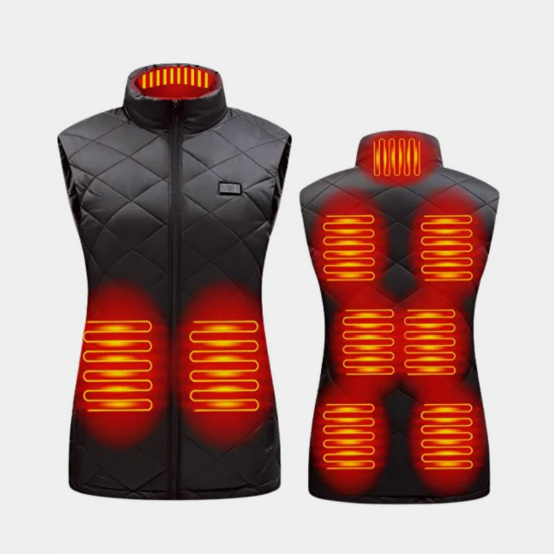 Lisslune | Heated vest for women with dual control and 9 heating zones – comfort and warmth for every season