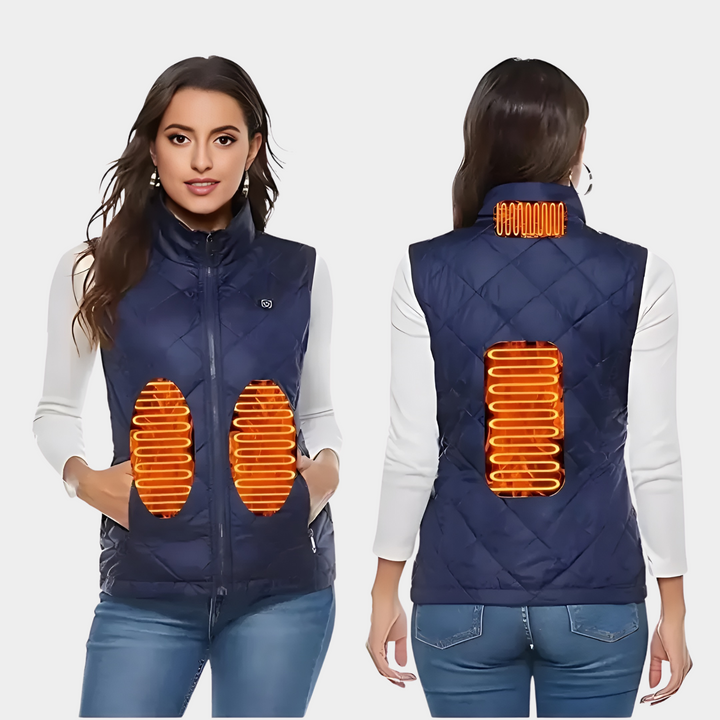 Lisslune | Heated vest for women with dual control and 9 heating zones – comfort and warmth for every season
