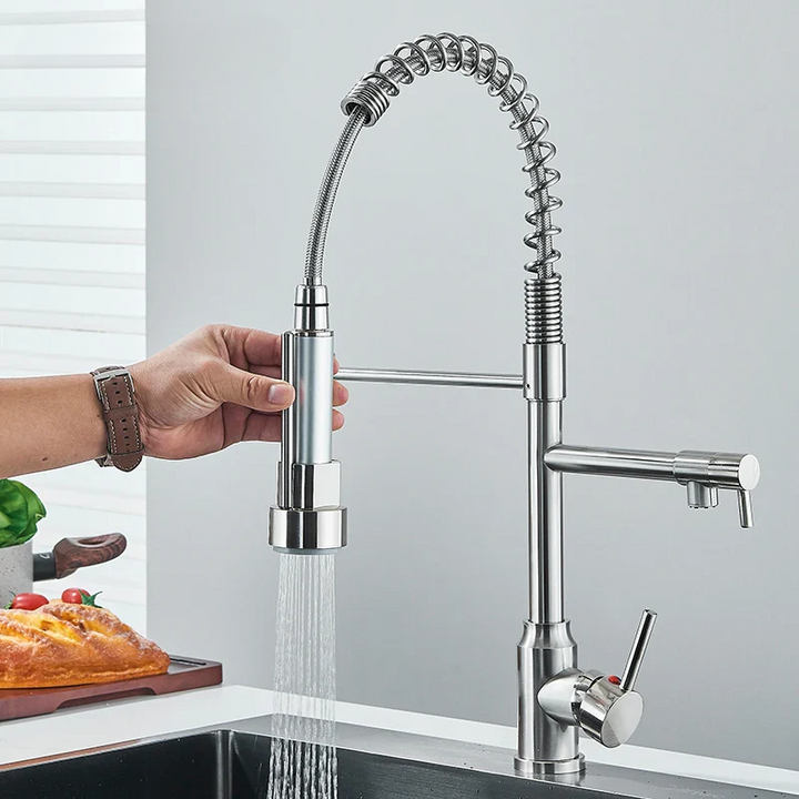 Lisslune | NickelPivot - 360° Rotating Kitchen Tap