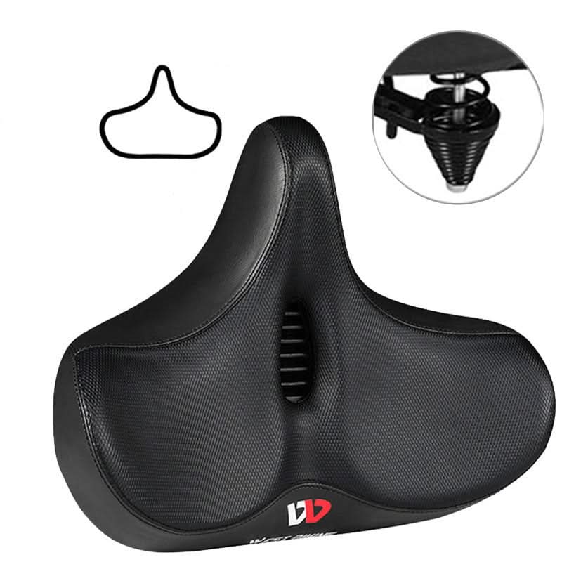 Lisslune | Ergonomic bicycle saddle with memory foam & extra wide seat surface