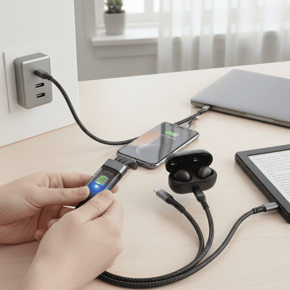 Lisslune | 3-in-1 Super-Fast Charging Cable with Luminous Design