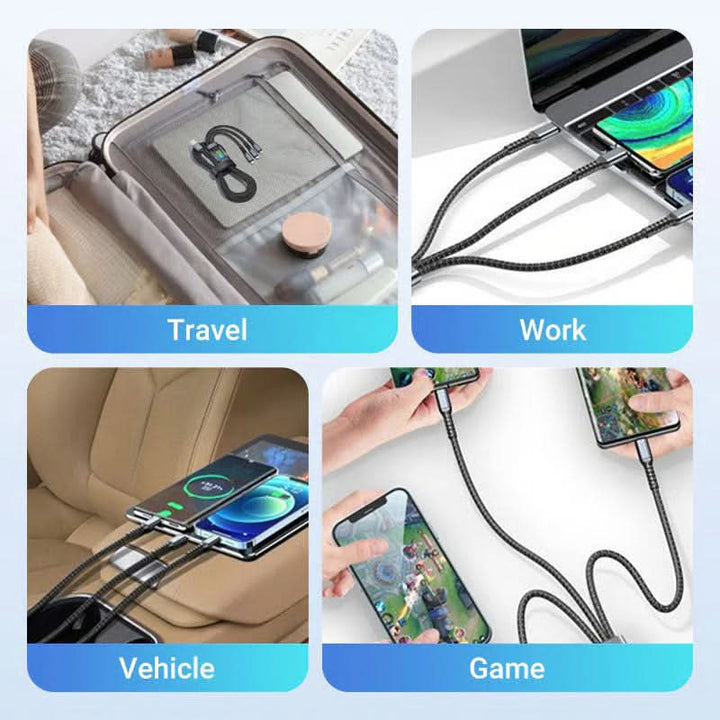 Lisslune | 3-in-1 Super-Fast Charging Cable with Luminous Design
