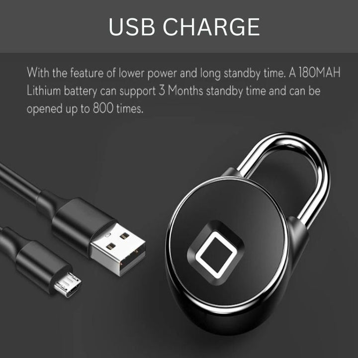Lisslune | Smart Fingerprint Padlock with Bluetooth Access