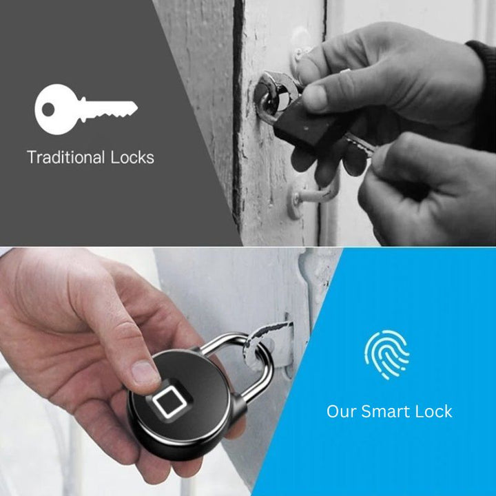 Lisslune | Smart Fingerprint Padlock with Bluetooth Access