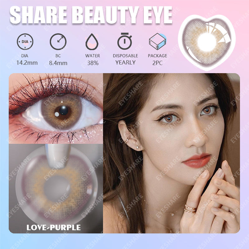 Rynx Love Purple 14.2mm 1 Pair | 1 Year