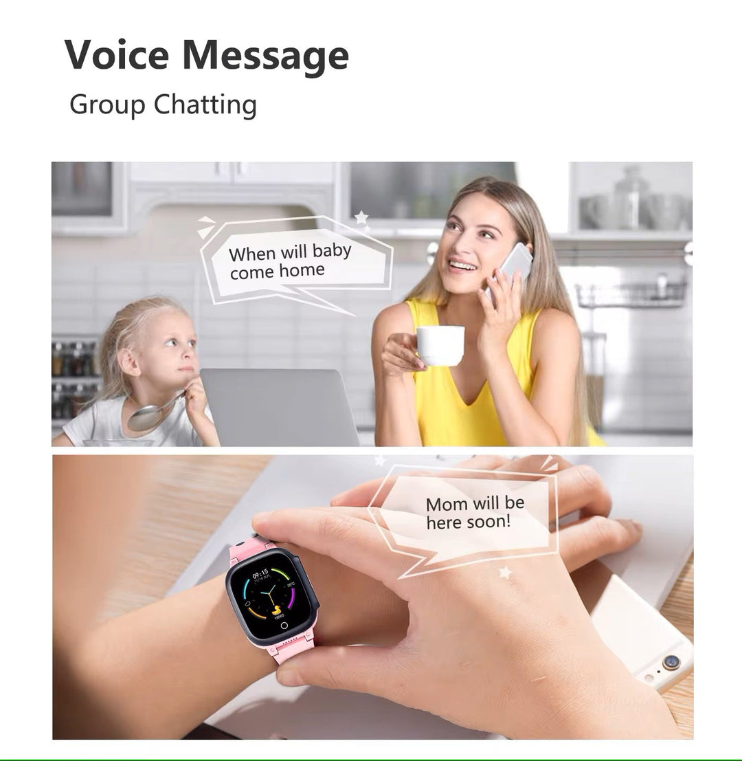 Lisslune | Kids 4G & WiFi GPS Location Tracker SOS Smartwatch with Video Call for Girls & Boys