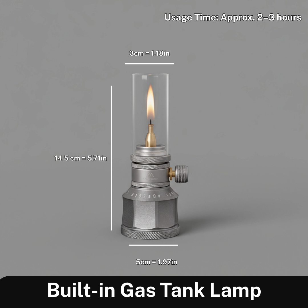 Lisslune | Compact Butane Lantern for Camping & Outdoor Adventures