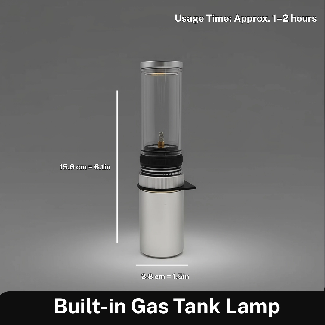 Lisslune | Compact Butane Lantern for Camping & Outdoor Adventures