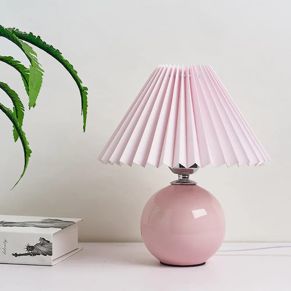 Lisslune | Classic Table Lamp with Foldable Lampshade for Warm Light