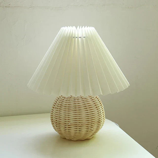 Lisslune | Classic Table Lamp with Foldable Lampshade for Warm Light