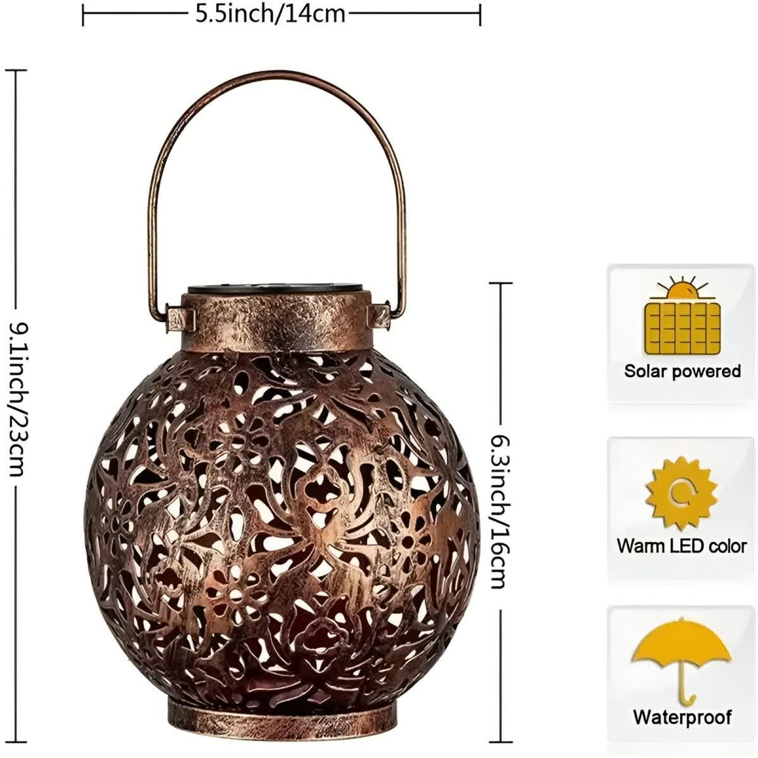 Lisslune | Vintage Solar Garden Light for Timeless Elegance