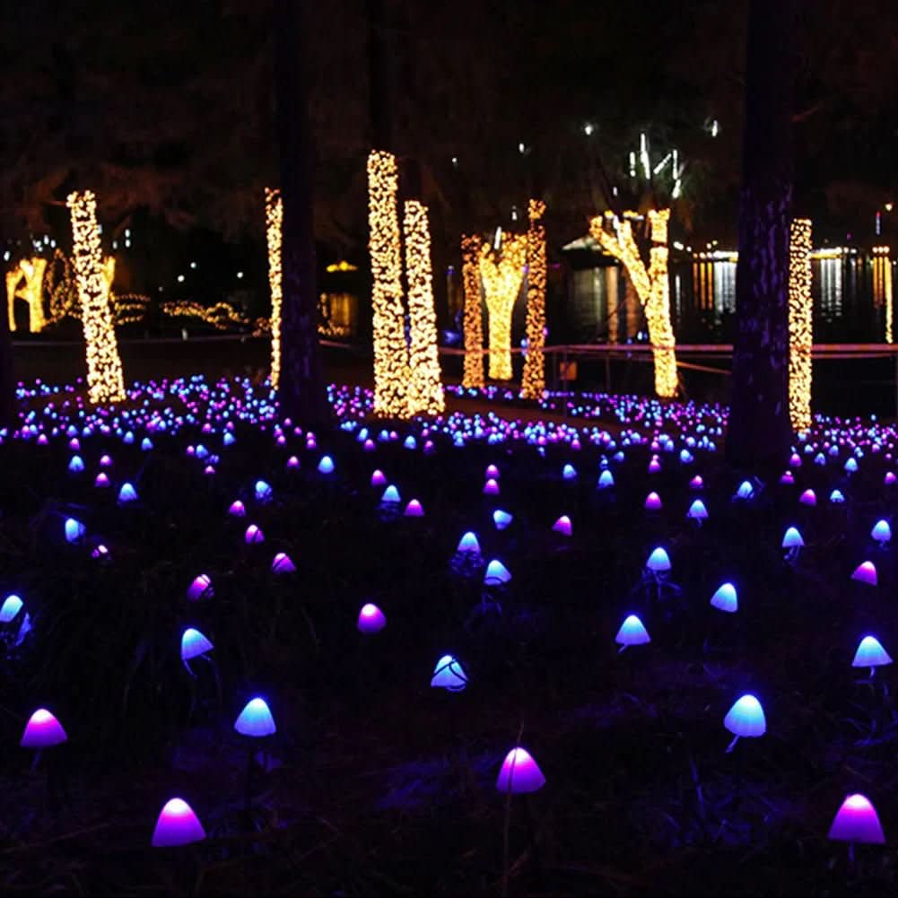 Lisslune | Solar-powered LED mushroom lights for a magical garden atmosphere