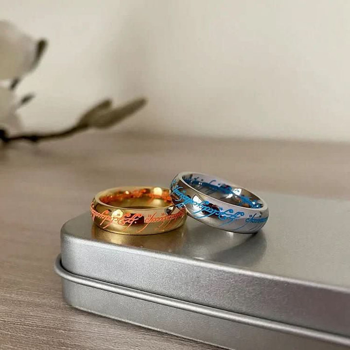 Lisslune | Illuminated jewelry ring with engraving for luck & positivity
