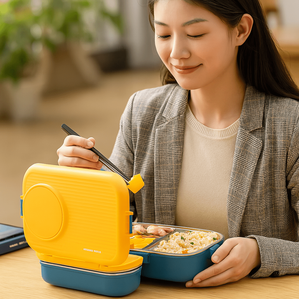 Lisslune | Stainless Steel Lunch Box with Insulation for Fresh & Organized Meals