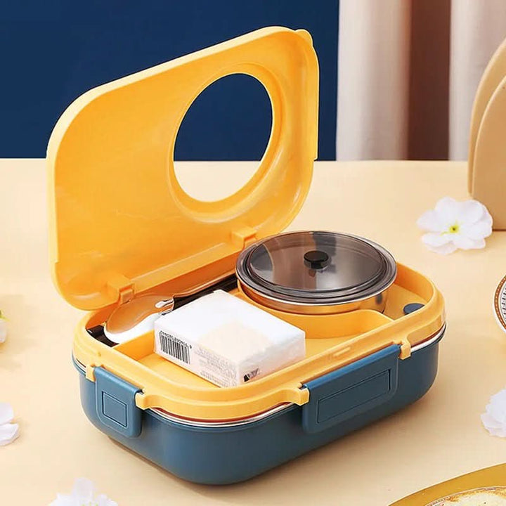 Lisslune | Stainless Steel Lunch Box with Insulation for Fresh & Organized Meals