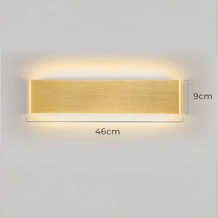 Lisslune | Modern LED Wall Lamp – Elegant Aluminum & Glass Design