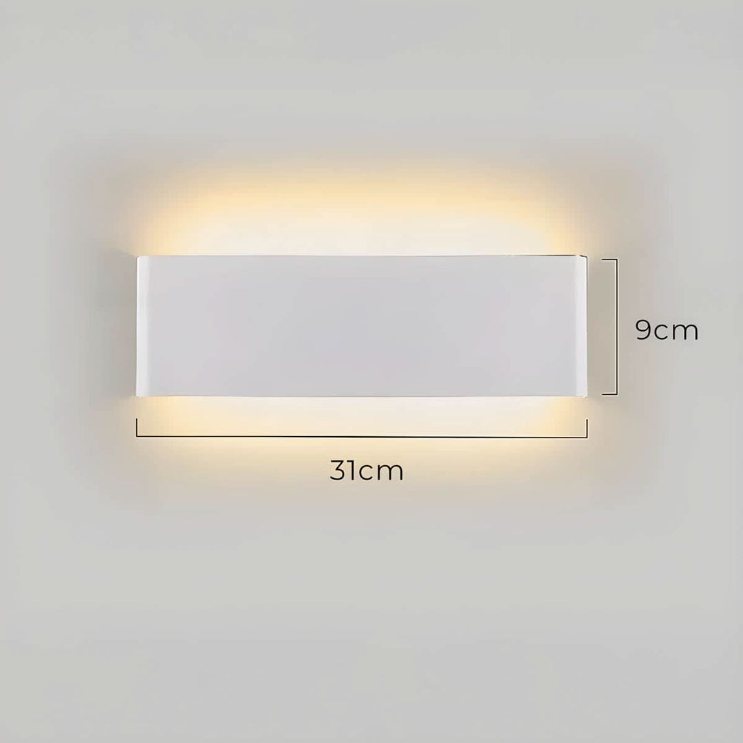 Lisslune | Modern LED Wall Lamp – Elegant Aluminum & Glass Design