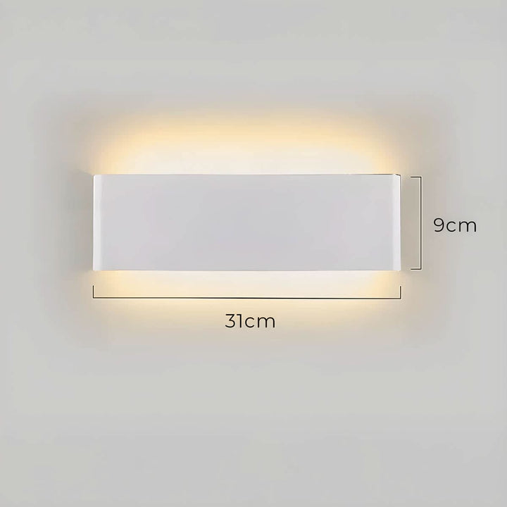 Lisslune | Modern LED Wall Lamp – Elegant Aluminum & Glass Design