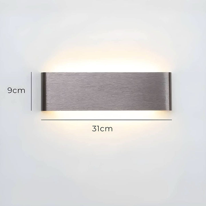Lisslune | Modern LED Wall Lamp – Elegant Aluminum & Glass Design