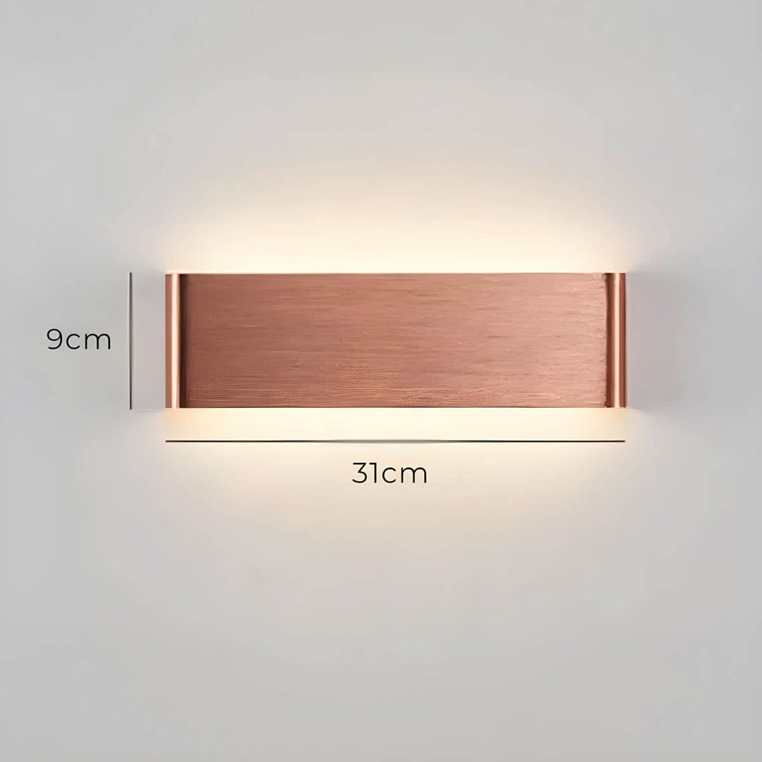 Lisslune | Modern LED Wall Lamp – Elegant Aluminum & Glass Design
