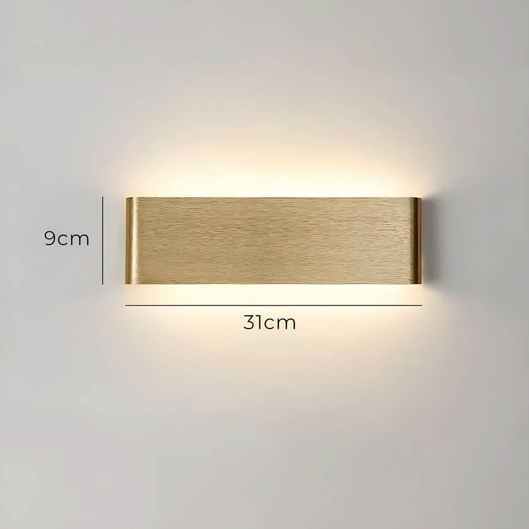 Lisslune | Modern LED Wall Lamp – Elegant Aluminum & Glass Design