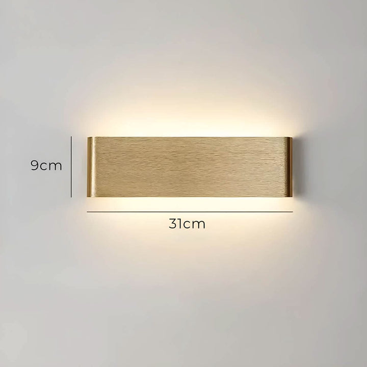 Lisslune | Modern LED Wall Lamp – Elegant Aluminum & Glass Design