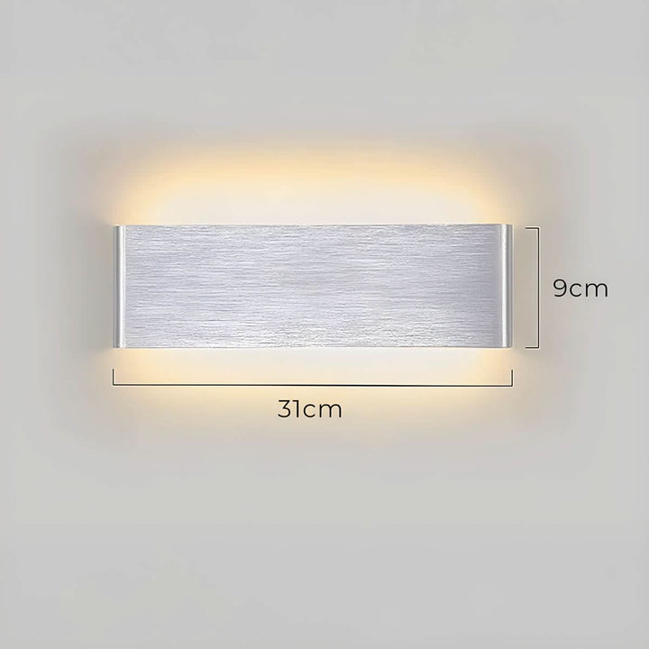 Lisslune | Modern LED Wall Lamp – Elegant Aluminum & Glass Design