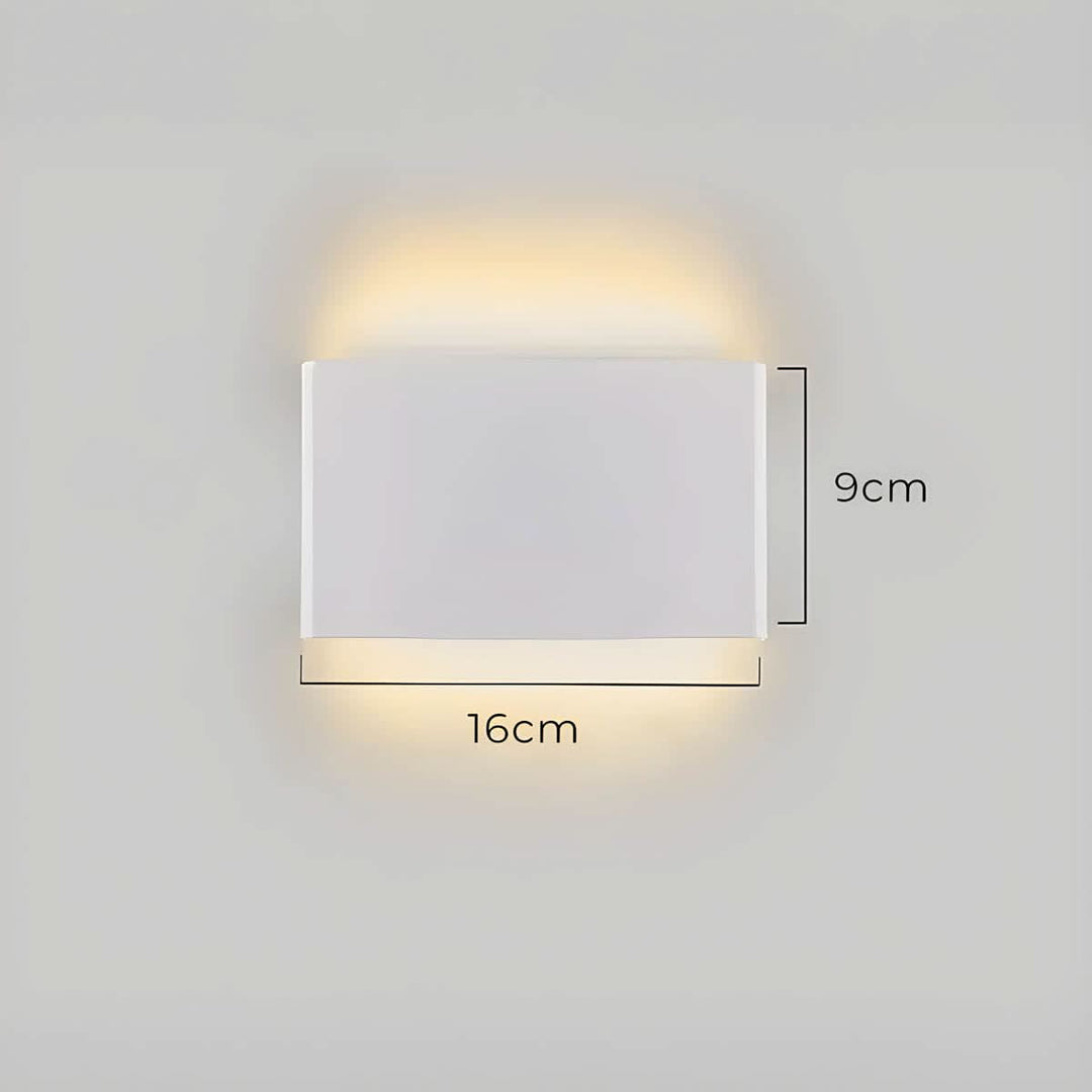 Lisslune | Modern LED Wall Lamp – Elegant Aluminum & Glass Design