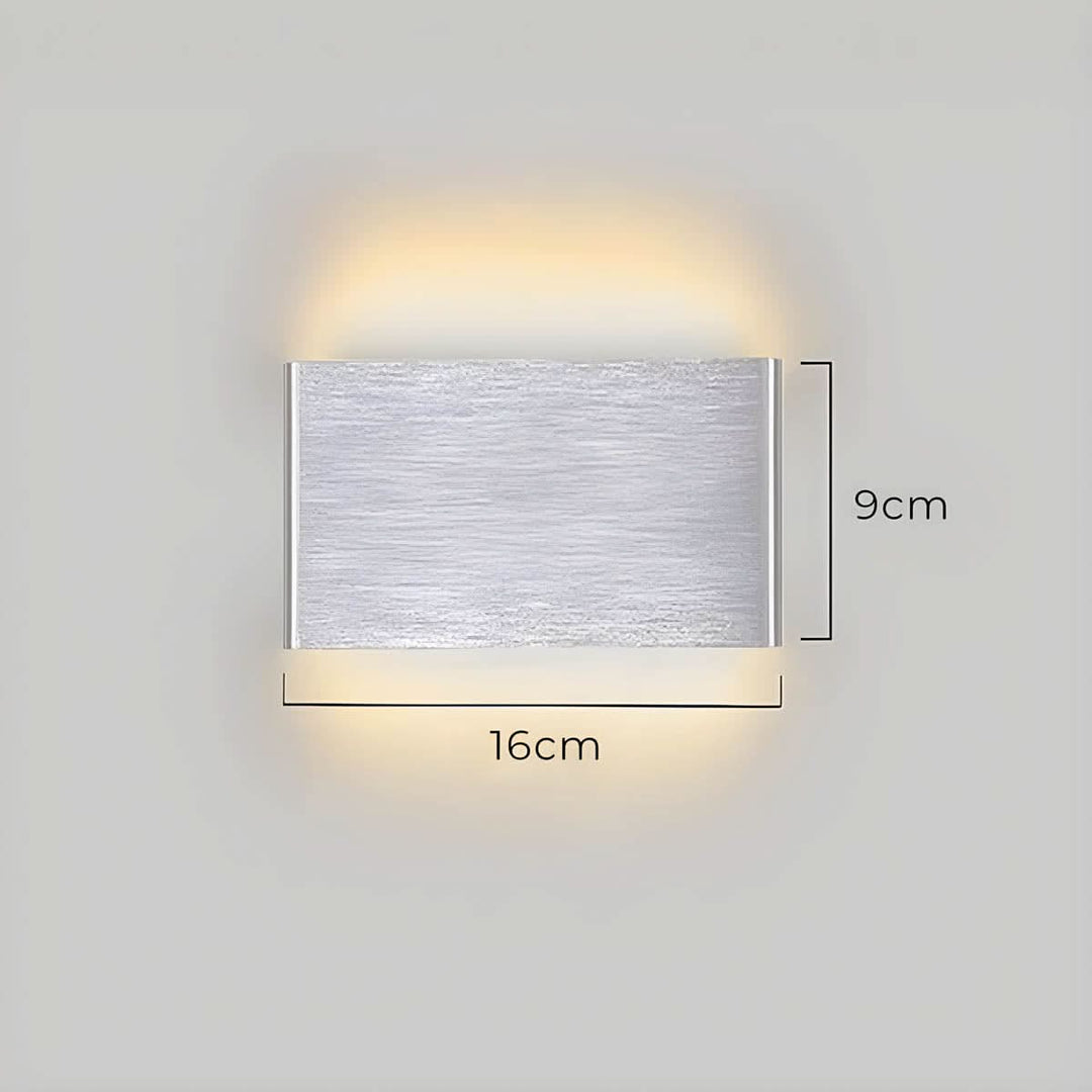Lisslune | Modern LED Wall Lamp – Elegant Aluminum & Glass Design