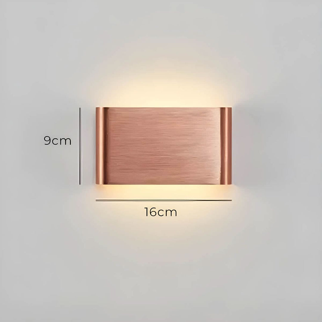 Lisslune | Modern LED Wall Lamp – Elegant Aluminum & Glass Design