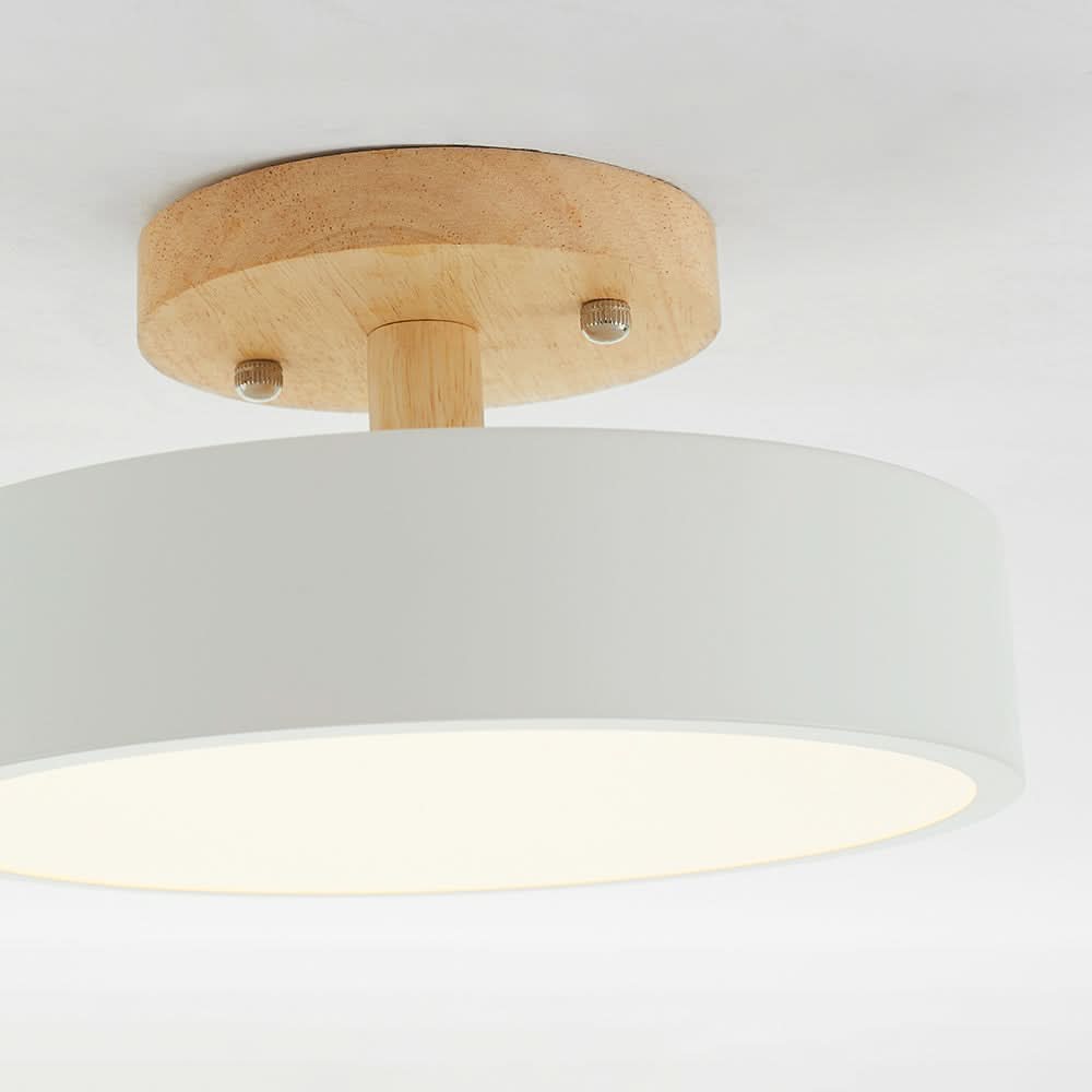 Lisslune | Modern Wood LED Ceiling Light with Dimmable Function