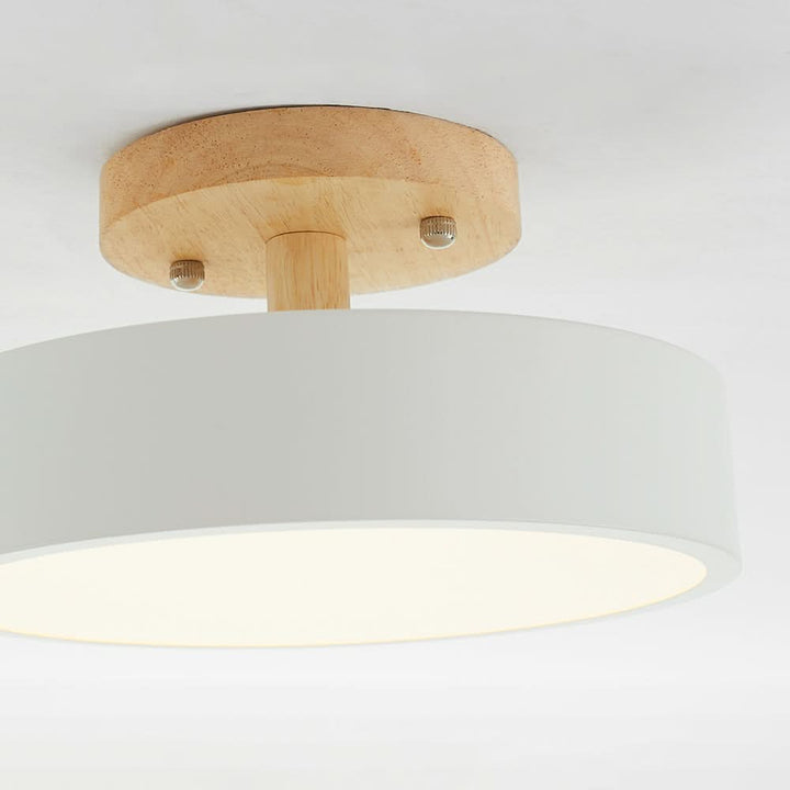 Lisslune | Modern Wood LED Ceiling Light with Dimmable Function