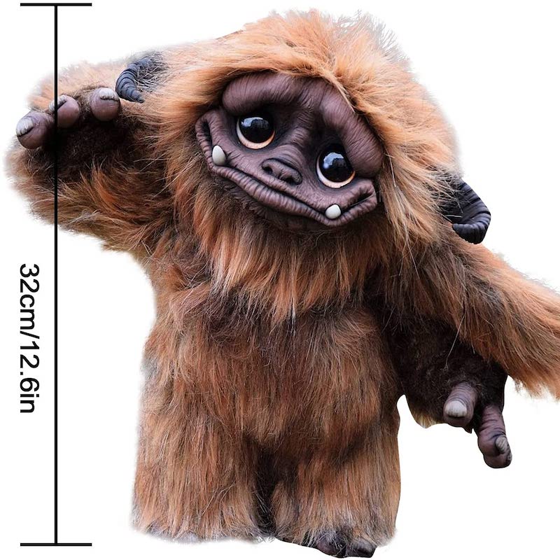 Lisslune | Labyrinth Plush Doll Maze Worm Red Hair Big Mouth Monster Animal Plush Doll Toy Cute Funny Gift Plush Doll Home Decor