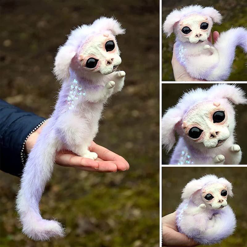 Lisslune | Labyrinth Plush Doll Maze Worm Red Hair Big Mouth Monster Animal Plush Doll Toy Cute Funny Gift Plush Doll Home Decor