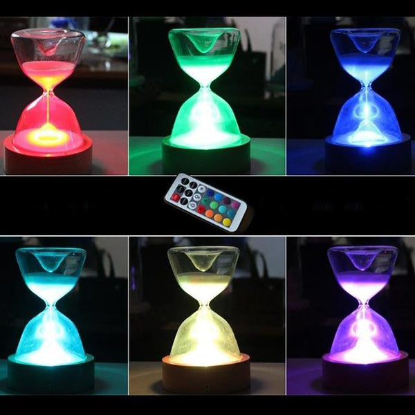 Lisslune | TimelessGlow - Elegant LED hourglass night light with remote control
