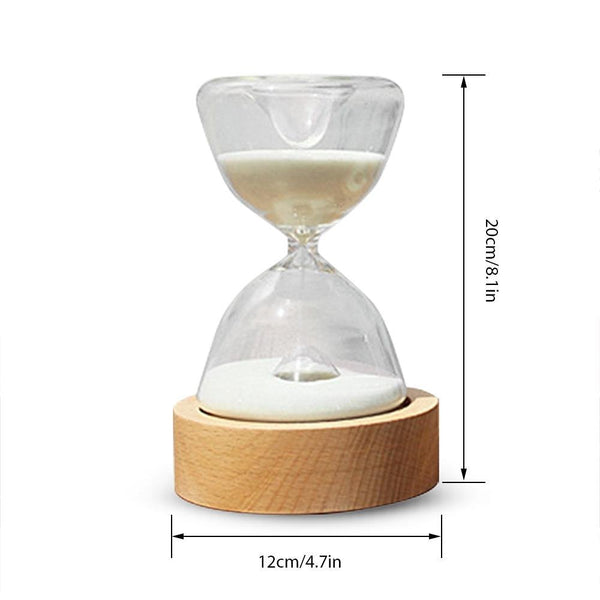 Lisslune | TimelessGlow - Elegant LED hourglass night light with remote control
