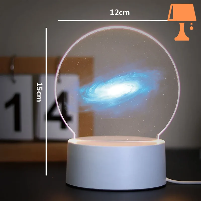 Lisslune | CosmoGlow Galaxy Lamp – Magical Cosmic Light Effects for Your Home