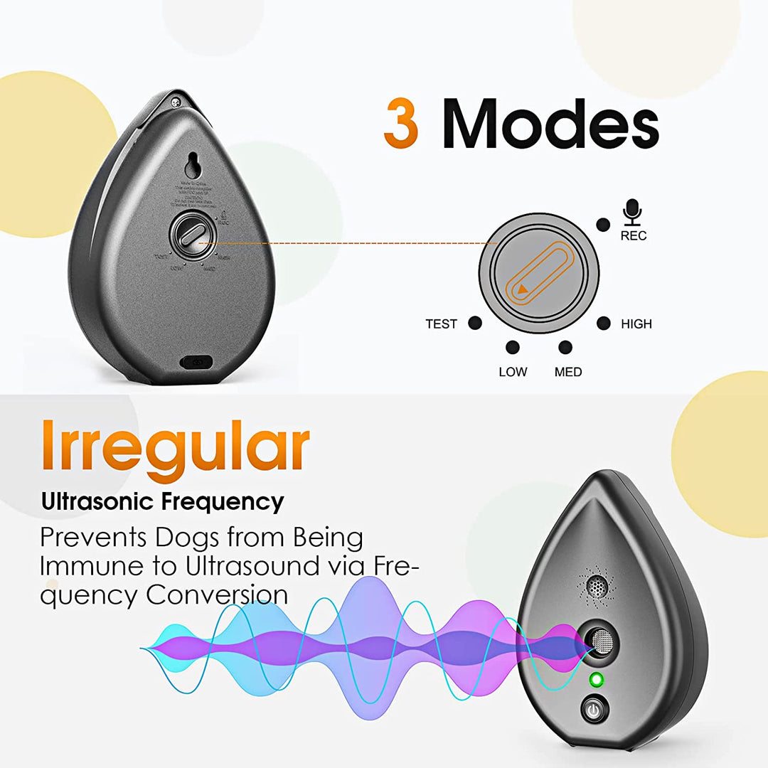 Lisslune | SilentHome Ultrasonic Bark Stopper – Wireless Anti-Barking Device for Indoor Use