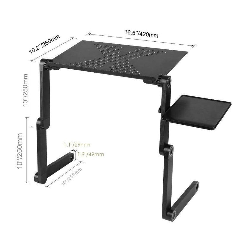 Lisslune | LaptopLift | Adjustable Aluminum Ergonomic Laptop Stand | Increase Your Work Comfort