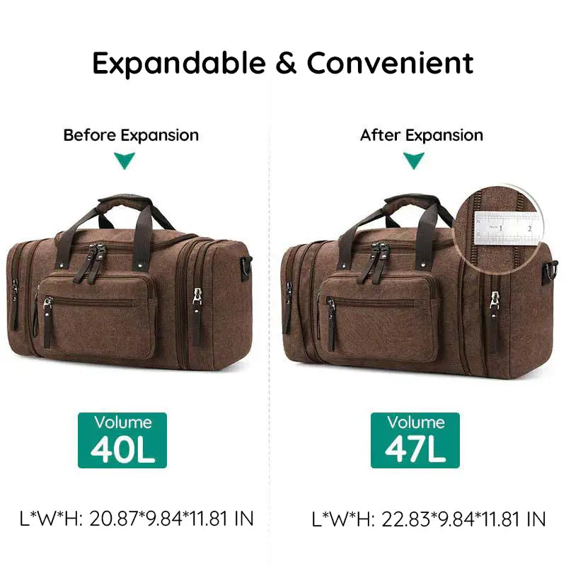 Lisslune | Large Capacity Canvas Travel Bag