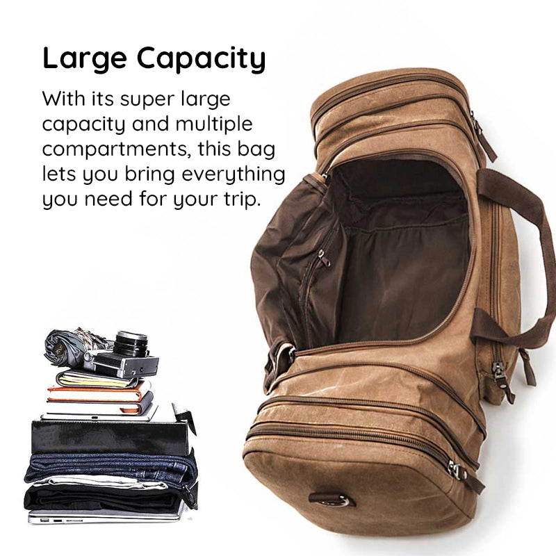 Lisslune | Large Capacity Canvas Travel Bag