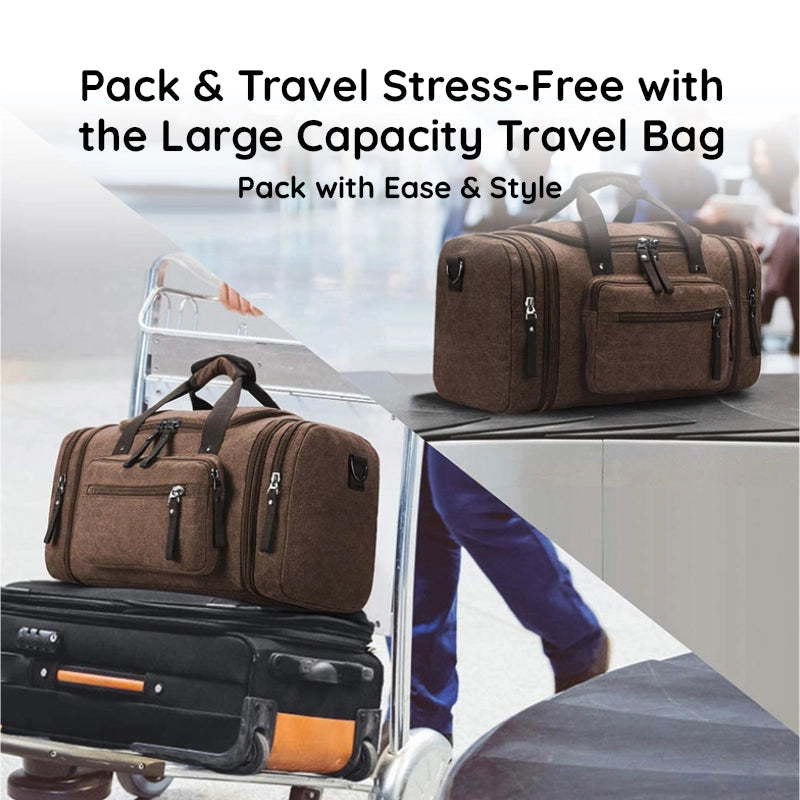 Lisslune | Large Capacity Canvas Travel Bag