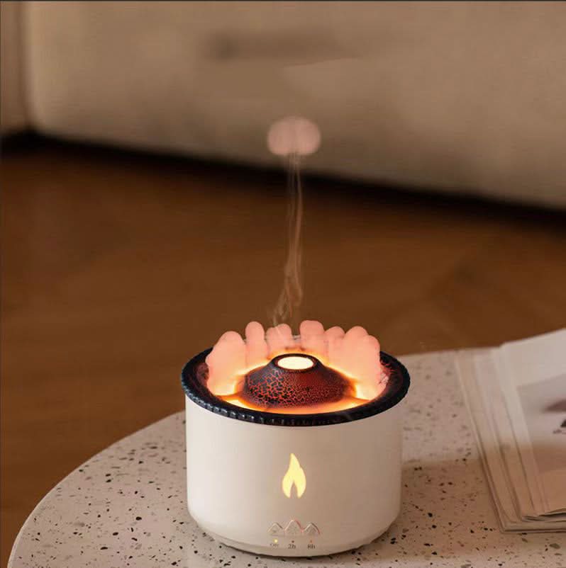 Lisslune | Stylish Aroma Diffuser & Humidifier with Real Flame Effect