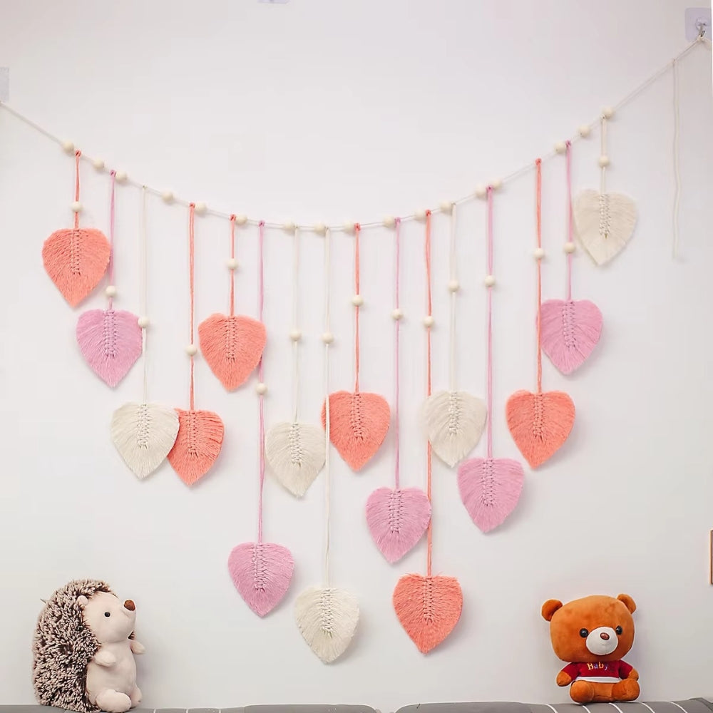 Lisslune | Leaf-Themed Macrame Wall Decor